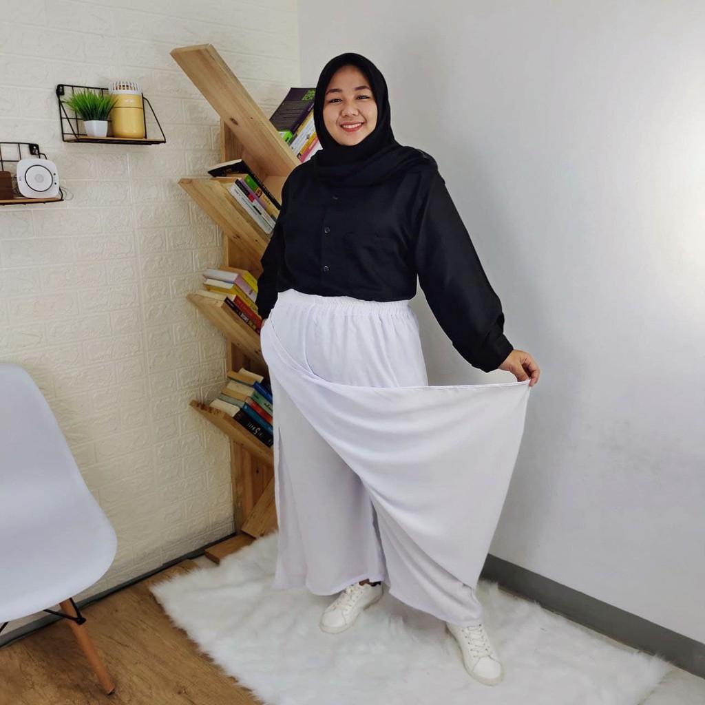 ROK CELANA JUMBO PREMIUM WOLFIS / ROK WOLVIS MUSLIM PANJANG WANITA UP TO 100KG