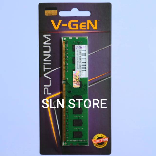 DDR3 4GB PC-12800 / 1600MHz V-GeN Platinum Longdimm RAM Vgen