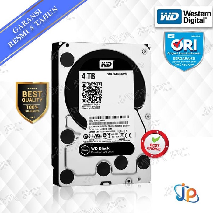 WD Black PC 4TB 3.5" HDD/ HD/ Hardisk/ Harddisk Internal