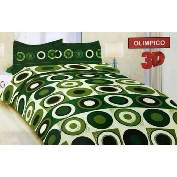 Sepre Bonita Mitif, Sprei Bonita Olimpico No.1 King 180 Seprai Polkadot Hijau Putih Totol ,Bahan