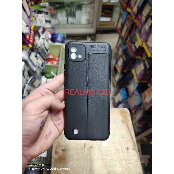 REALME 3 , REALME C20 silikon karet hitam softcase mantul murah meriah