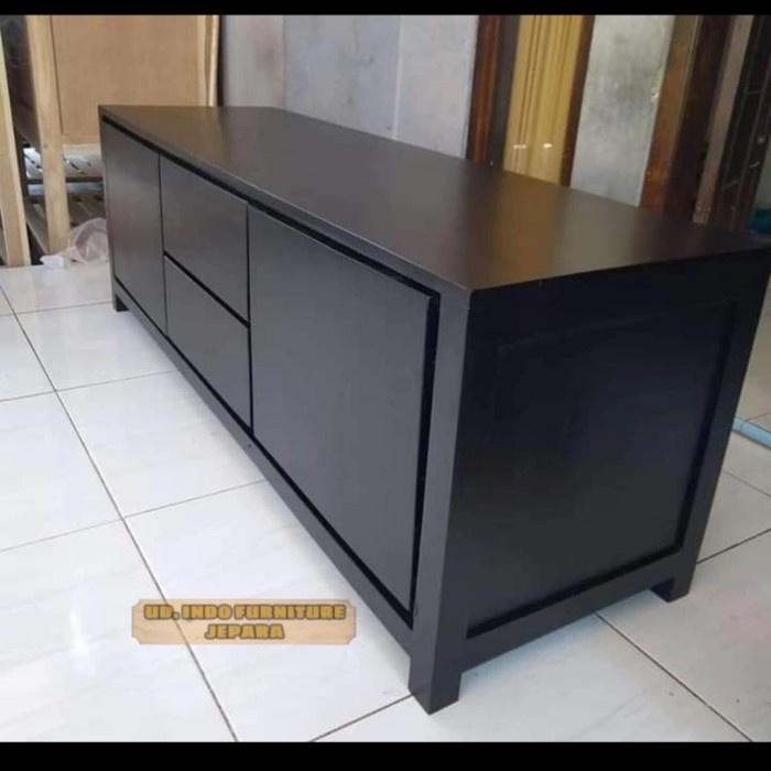 Bufet  meja Tv kayu jati minimalis meja pajangan cabinet jati