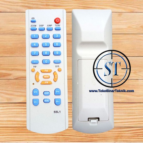 Remote Universal untuk Mesin dan TV China TV WanSonic  W-Com seri 55L1 55L7 8873 Mesin Televisi