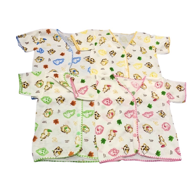 Baju Pendek Bayi Motif Tabur