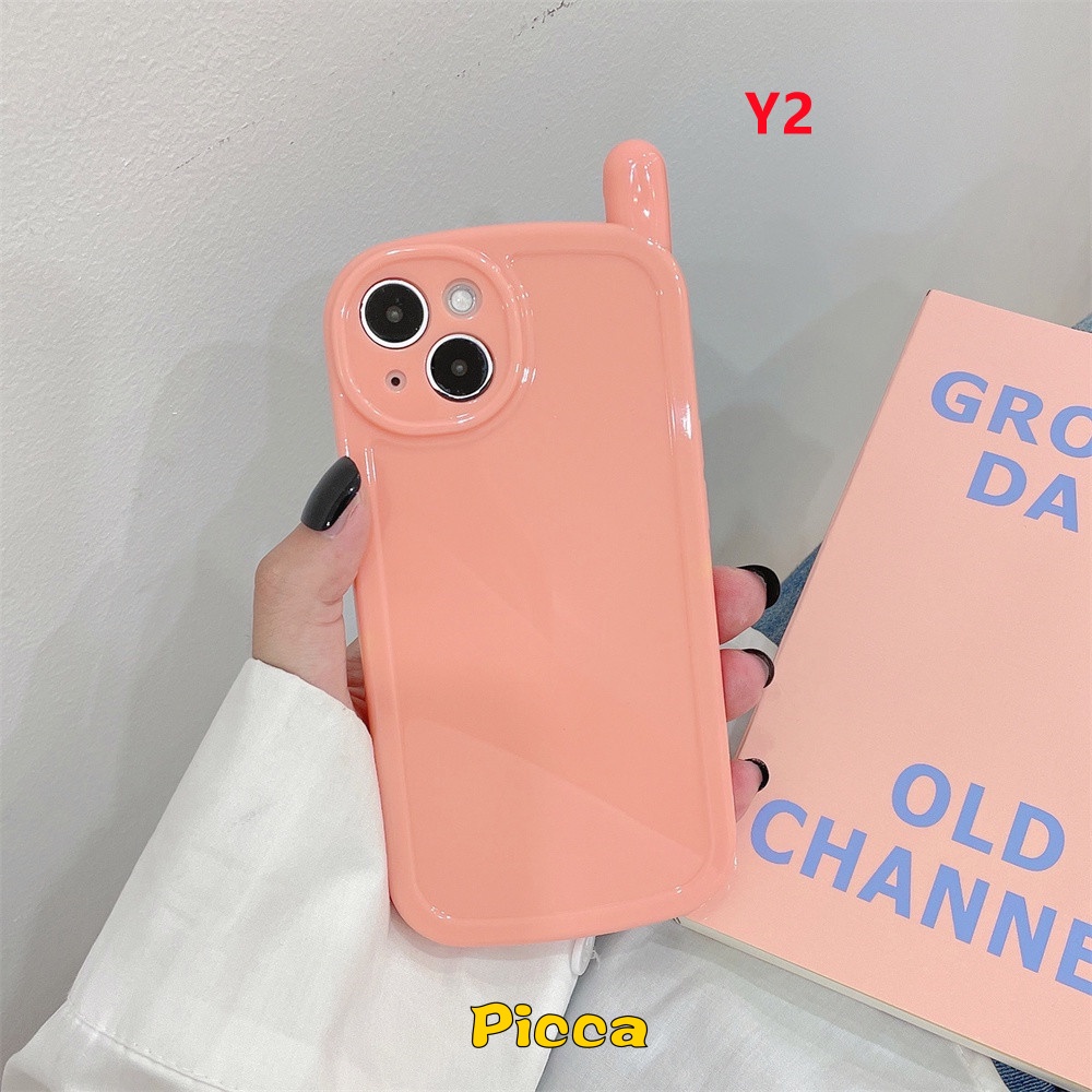 Soft Case TPU Glossy Warna Permen Macaron Untuk IPhone 7 8 Plus 13 11 12 Pro Max 13Pro Max 11Pro Max