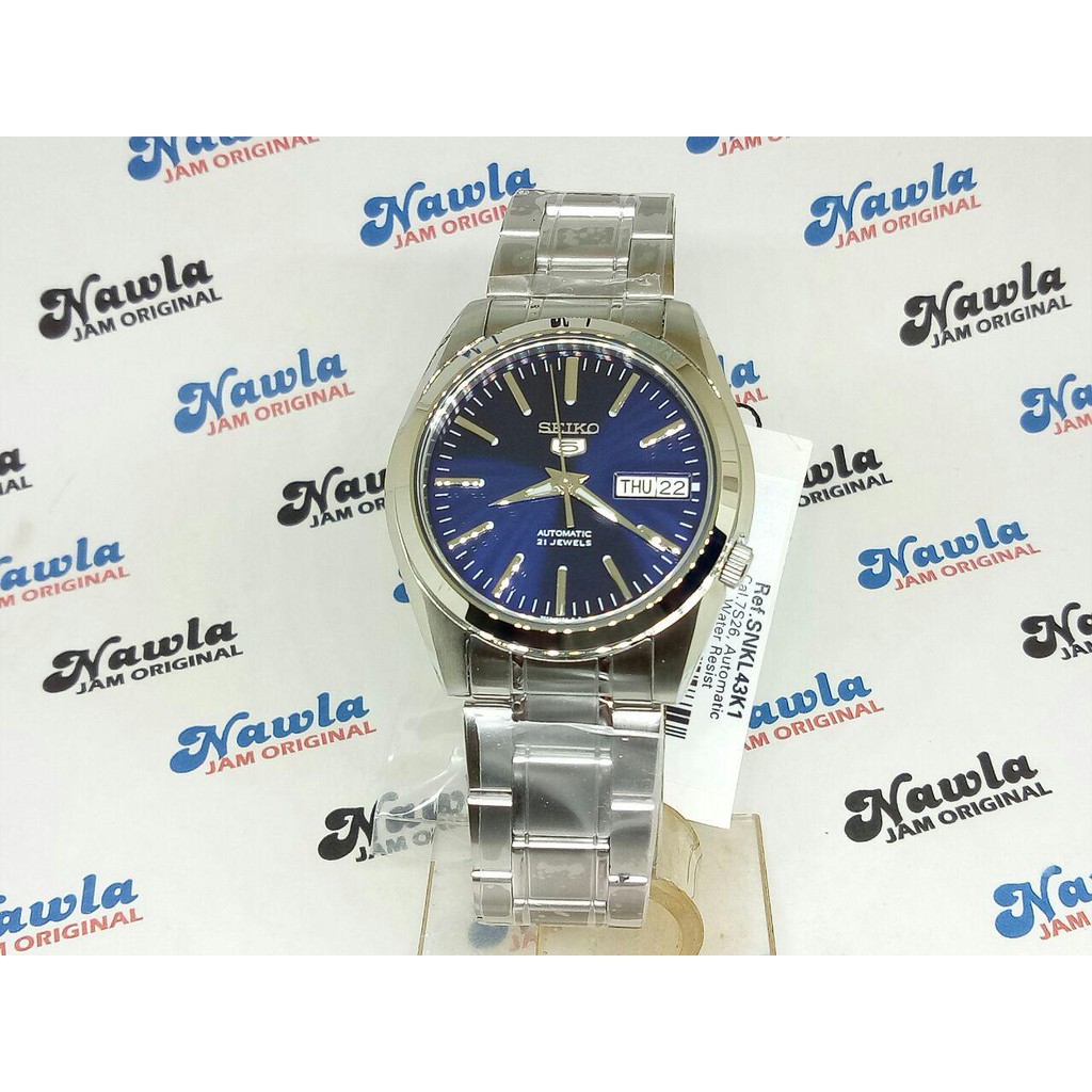 Seiko 5 SNKL43K1 Automatic Blue Dial - Jam Tangan Pria SNKL43