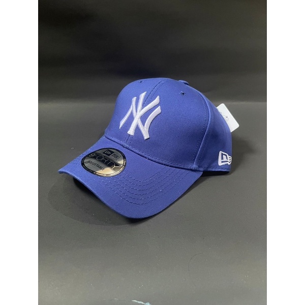 Topi MLB New Era Baseball Cap NY biru Logo Putih