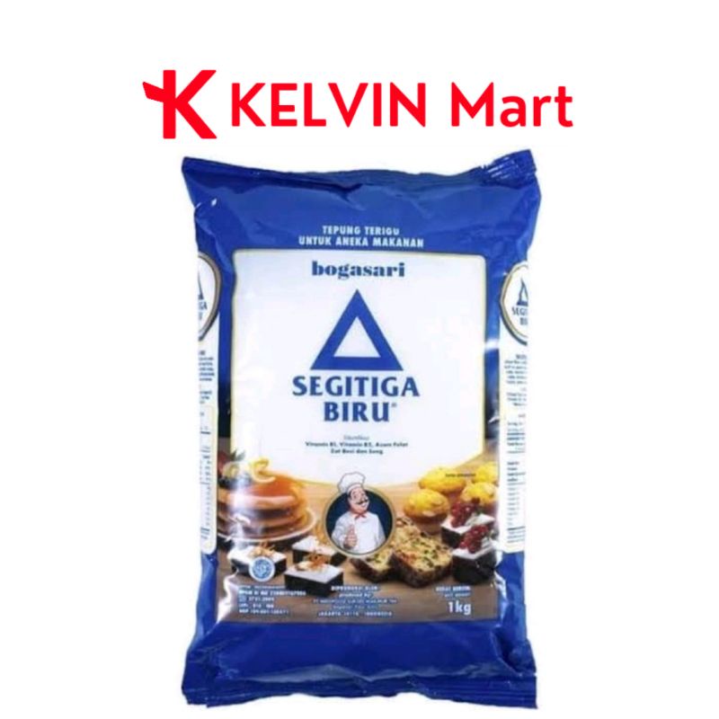 

Bogasari Tepung Terigu Segitiga Biru pck 1kg | KELVIN Mart