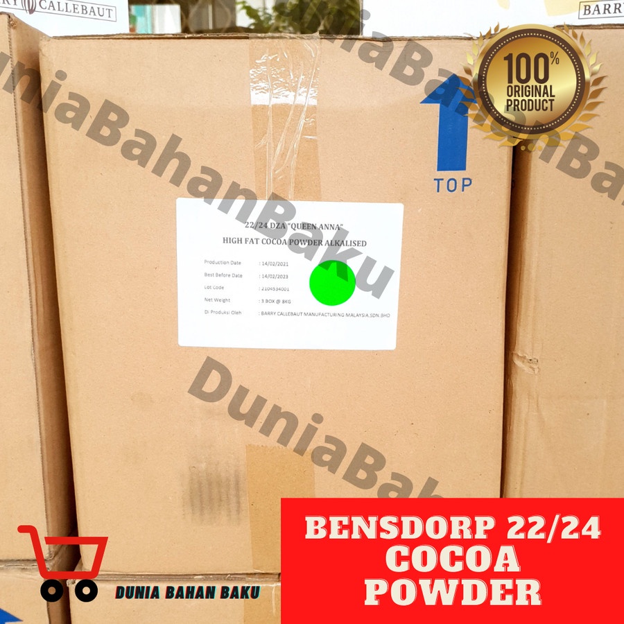 COKLAT BUBUK FAT 22/24 &quot;QUEEN ANNA&quot; BENSDORP 8 kg DUS | ORI 100%