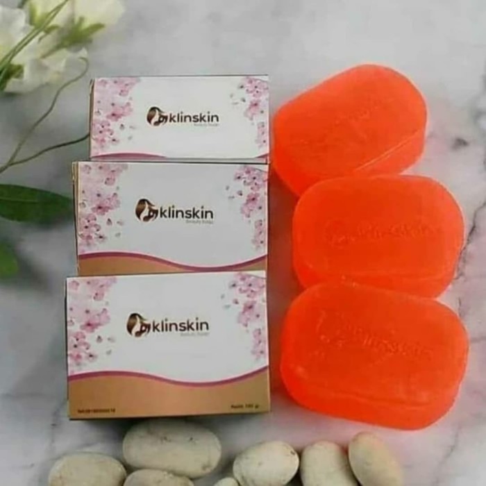 SABUN KLINSKIN BEAUTY SOAP / KLIN SKIN SABUN PEMUTIH WAJAH &amp; BADAN ORIGINAL