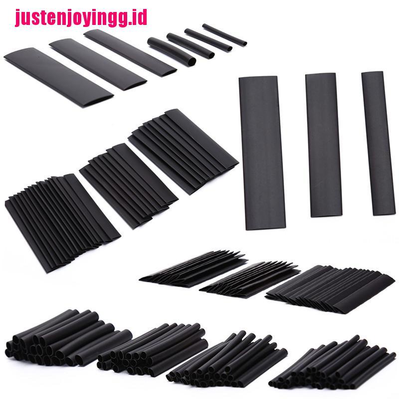 127pcs Tabung Heat Shrink Warna Hitam Tahan Cuaca