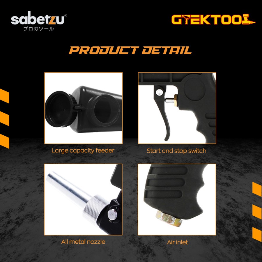 SABETZU 2271 Spray Gun Pasir Penyemprot Perontok Cat Sand Blasting