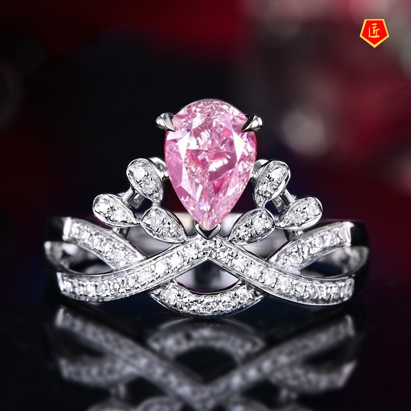 [Ready Stock]Luxury Colored Gems Diamond Ring