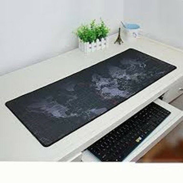Jombo Mousepad Mouse Pad World Map Premium - 40 X 80 Cm