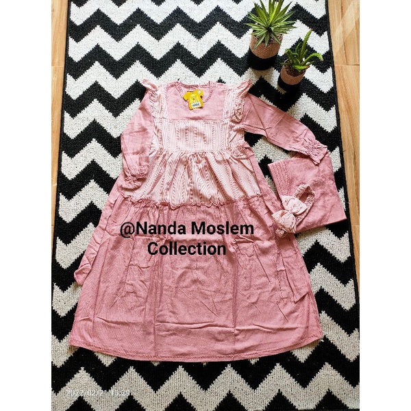 Gamis Anak KEKE size 1~12 Misha Series 2105