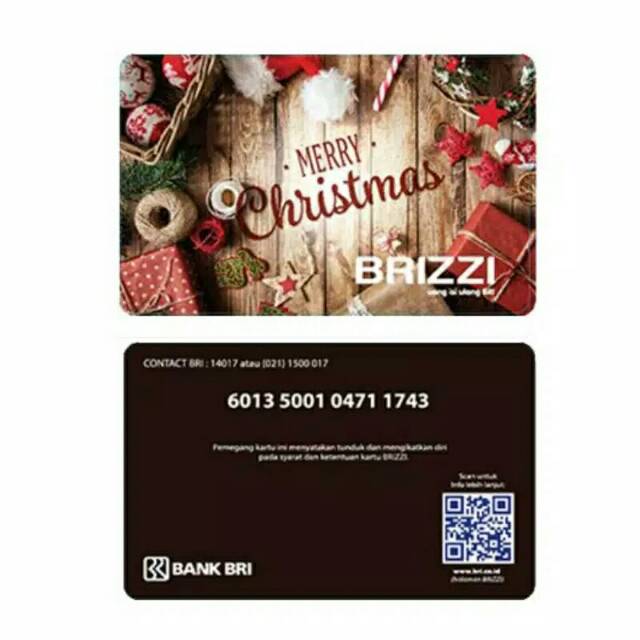 BRIZZI BRI Spesial Natal (Christmas) /Like eMoney eTOLL Tapcash or Flazz
