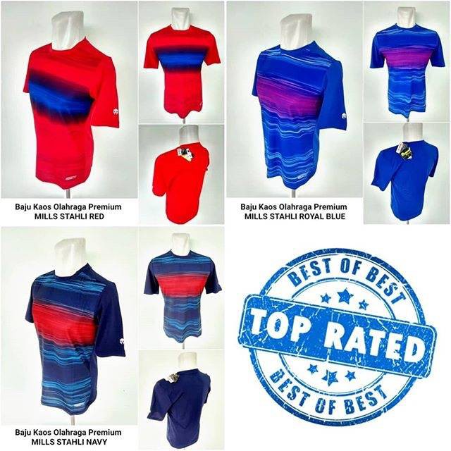 Kaos olahraga jersey MILLS STAHLI baju olahraga mills kaos mills original premium  Freeongkir