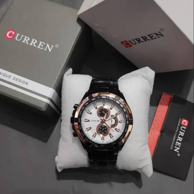 Curren Watch Classic Gold White