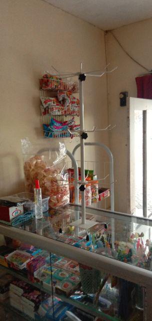 Rak Display Putar Matahari 3 Susun Besi Kuat Import