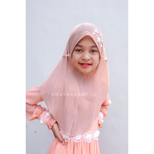 Jilbab Anak / Kerudung Bergo Anak Plisket Naqita Umur 1-6 Th