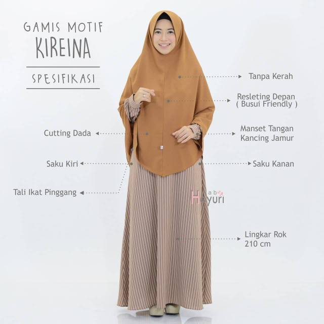Gamis Motif Kireina by Hayuri