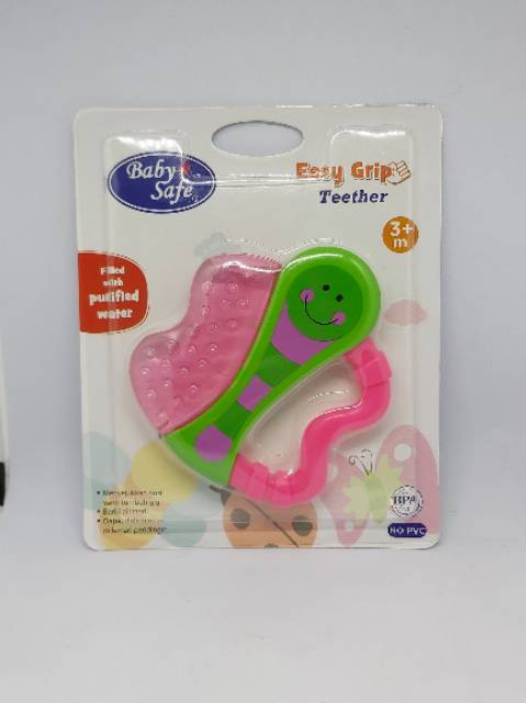 Gigitan Bayi Baby Safe / Easy Grip Teether TT002 / Gigitan plus Mainan Bayi