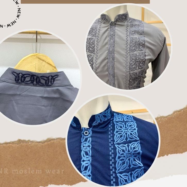 ➾ BAJU KOKO WARNA LENGAN PANJANG , KOKO PREMIUM ARRAHMAN kode A35 ۞