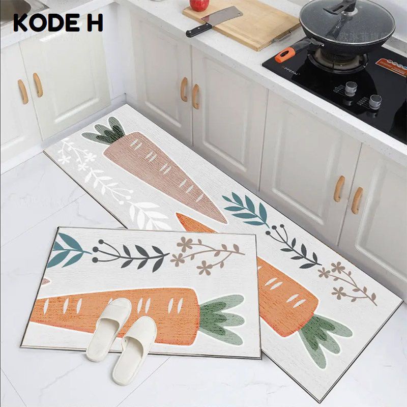 keset 2in1 Import Anti Slip keset Dapur dan kamar murah Higt Quality S2