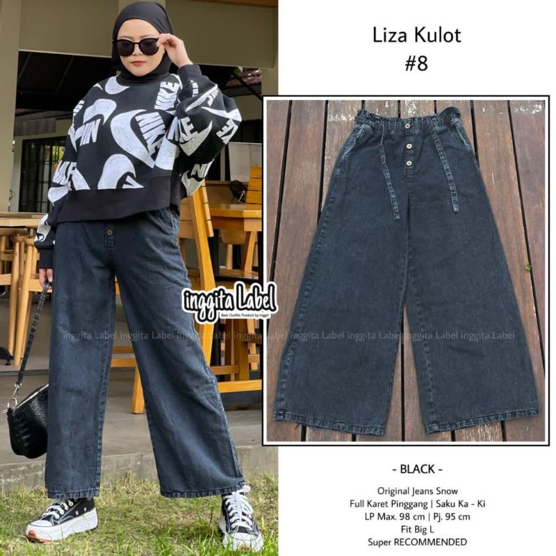 liza kulot #8 celana kulot jeans by inggita label