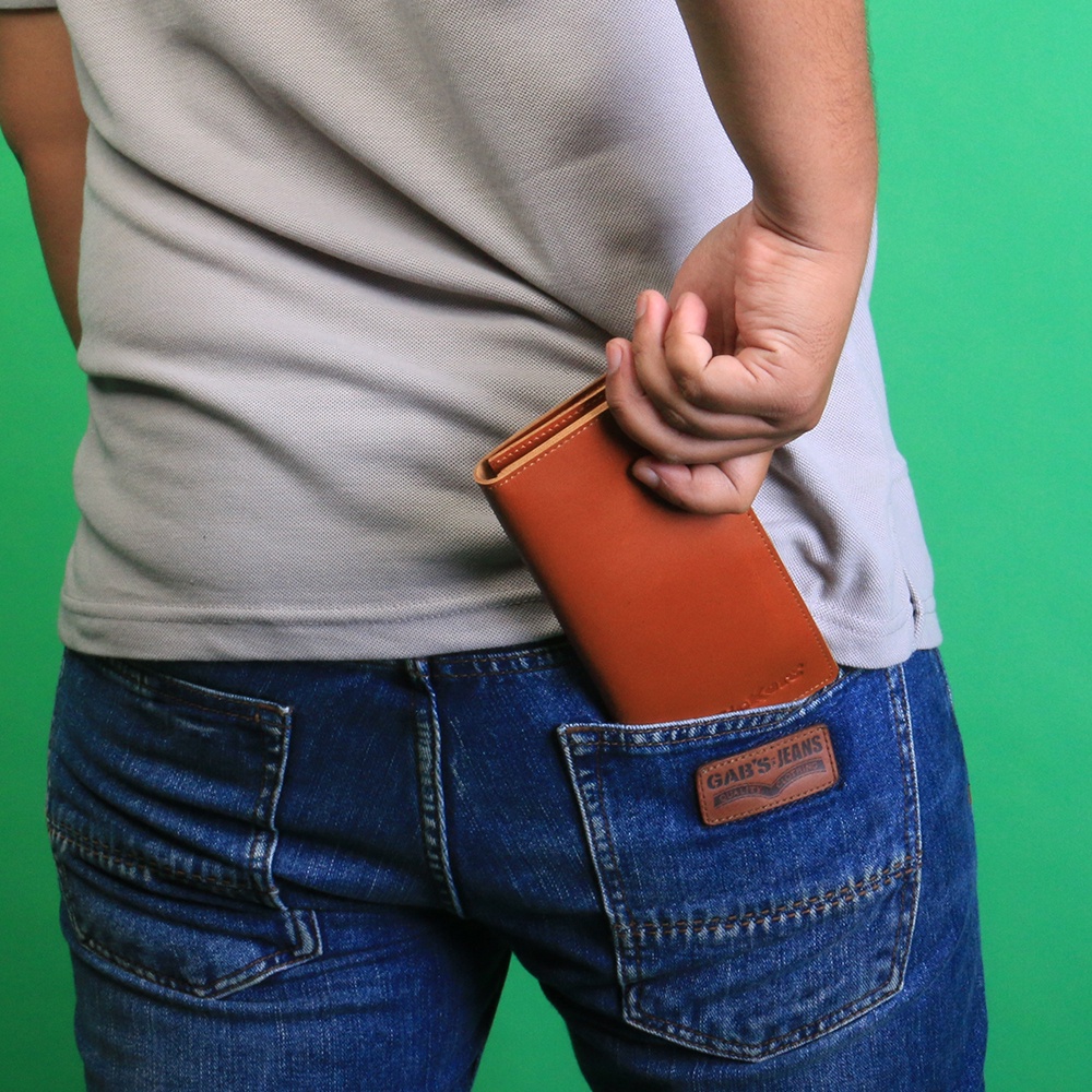 Dompet Kulit Pria Dompet Panjang Kartu Pria Lipat Kulit Sapi Asli Original Dompet Panjang Pria Full Kulit Sapi Asli F012 KUALITAS TERJAMIN MEMUASKAN