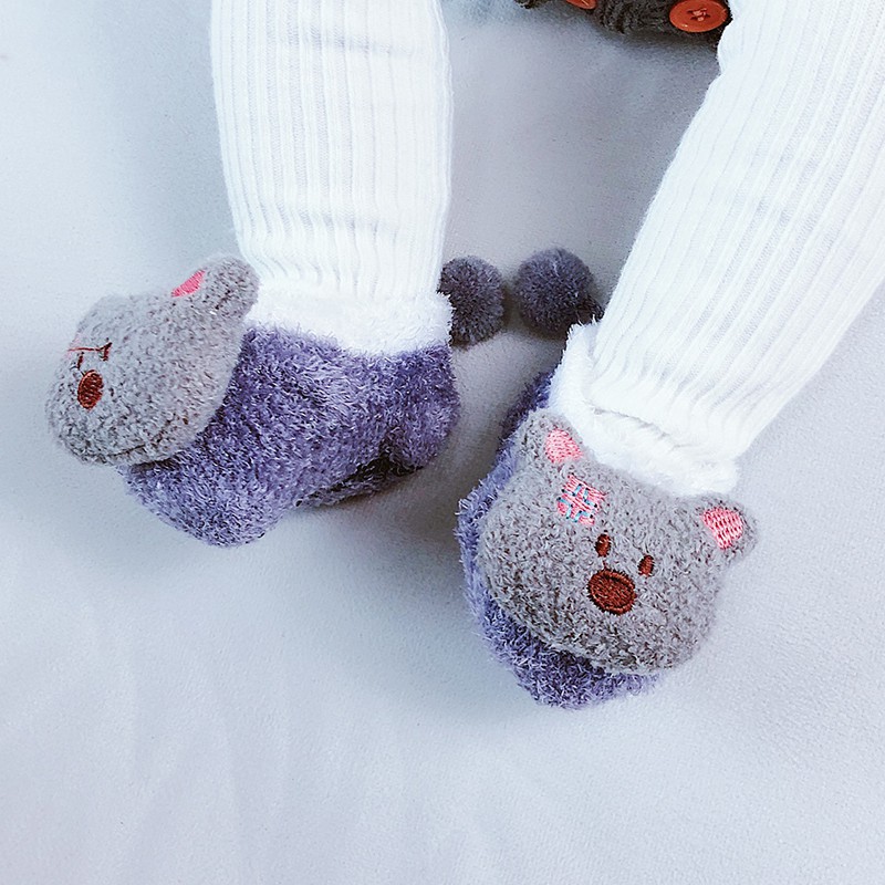 MOGYMOGY KS02 Sepatu Bayi Bulu Karakter Sepatu Anak Motif  Prewalker Baby Shock Animal