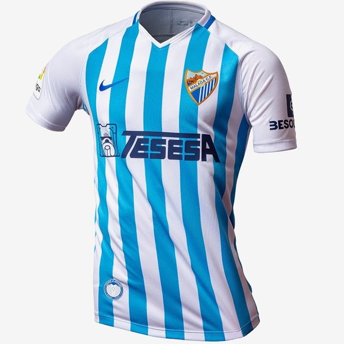 JERSEY BOLA MALAGA HOME 19/20 GRADE ORI FUTSAL BAJU OBRAL INDONESIA