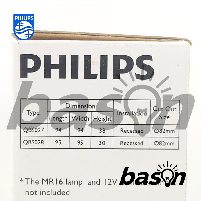 PHILIPS Smart Halogen Downlight QBS028 White GU5.3 12V