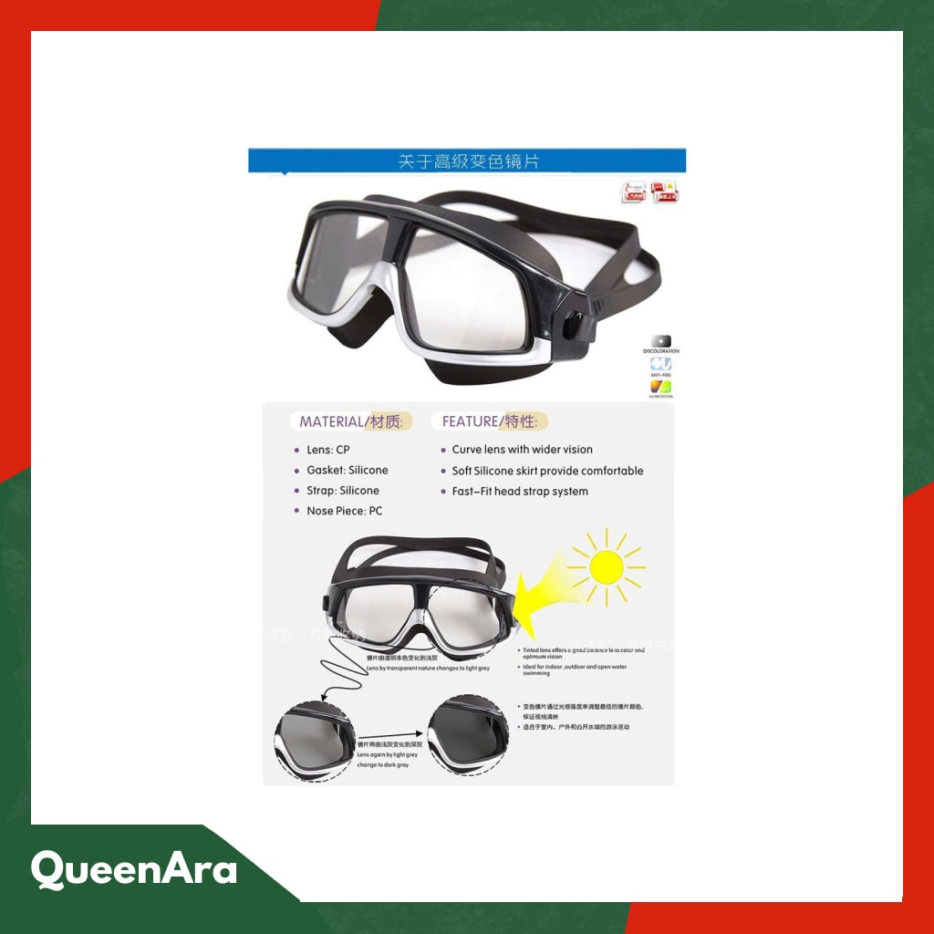 TaffSPORT Kacamata Renang Polarizing Anti Fog UV Protection - GOG-361