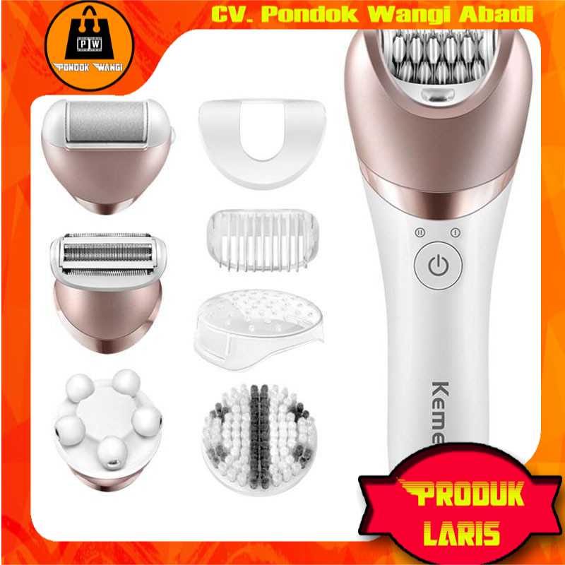 Kemei Alat Cukur Elektrik 5 in 1 Hair Trimmer Shaver - KM-8001 Original dan Murah