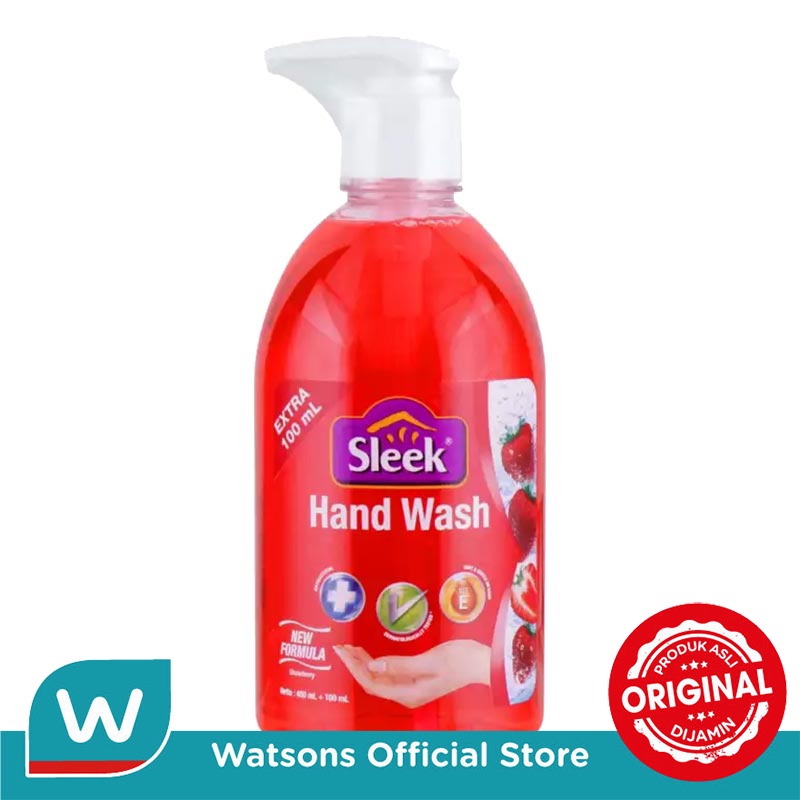 Sleek Hand Wash Strawberry Pump 500ml