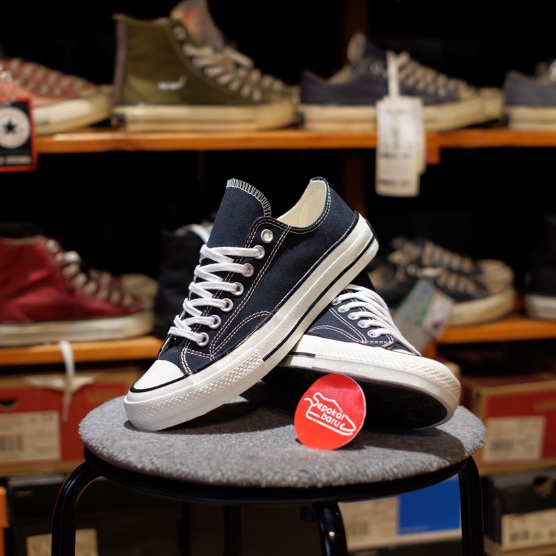 CONVERSE 70S LOW BLACK WHITE EGRET