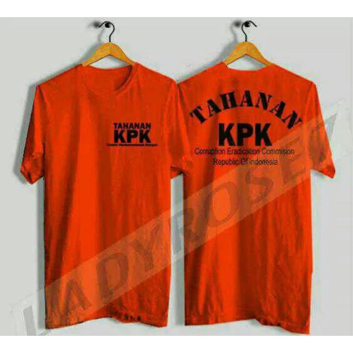 Kaos Tahanan KPK Baju Tshirt Tahanan KPK