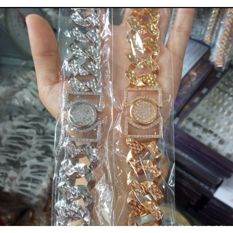 Gelang Tangan Xuping Rantai cantik fashion premium elegant silver gold lapis emas 18k