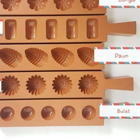 ➴ 1 PC cetakan nastar ketok ketuk plastik kue kering loyang nastar daun bulat kotak kerang malaysia