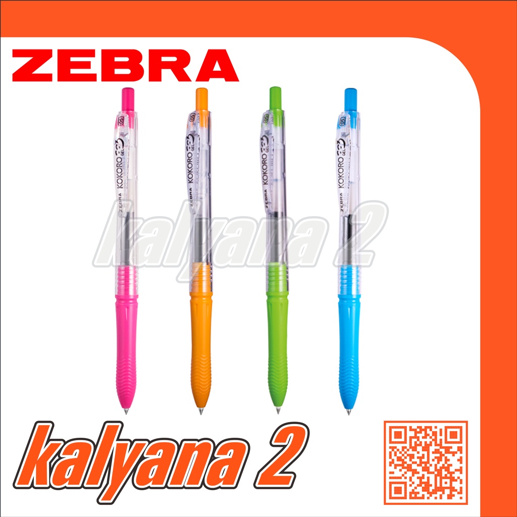 

Pulpen Gel / Ballpoint Gel ZEBRA Kokoro Sweet Hitam/Black