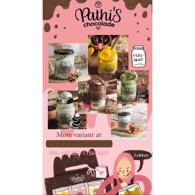 

PATHIS CHOCOLADE IN JAR SNACK/DESSERT/PREMIUMCHOCOLATE