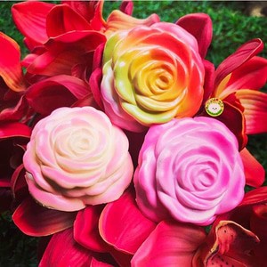 BABY ROSE SQUISHY BY SWAN / mawar rainbow bunga cute rare soft ibloom