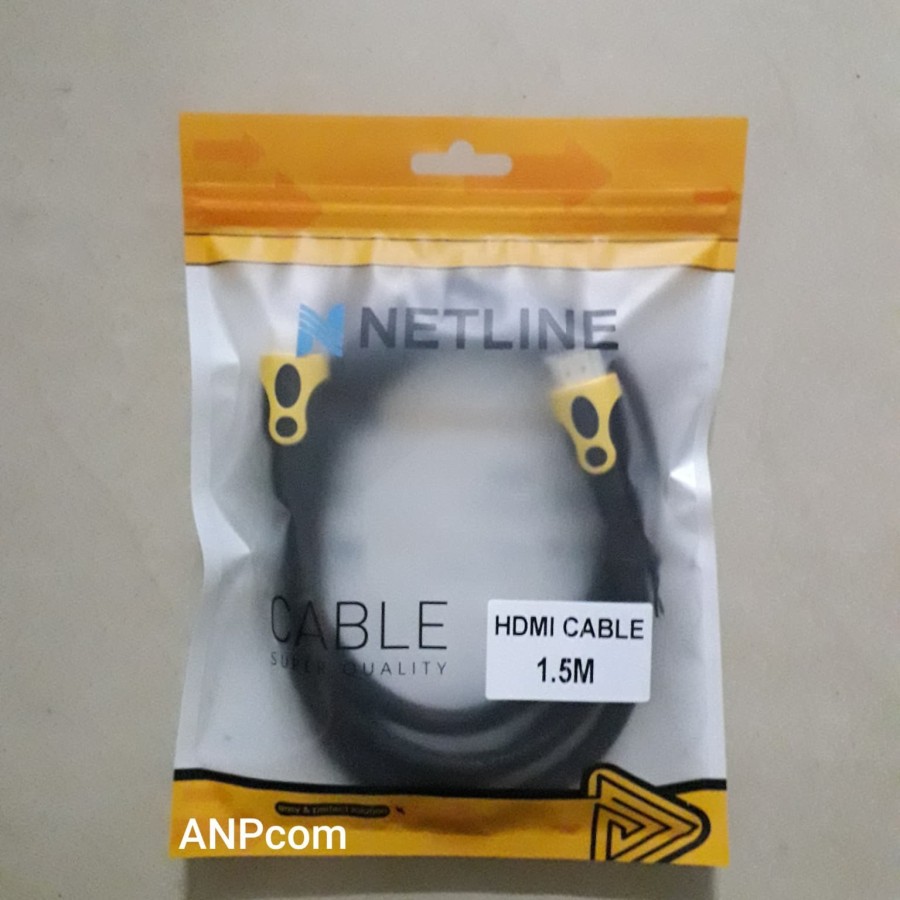 Kabel HDMI 1.5M Netline Gold Plated Cable HDMI 1.5 Meter 1080P