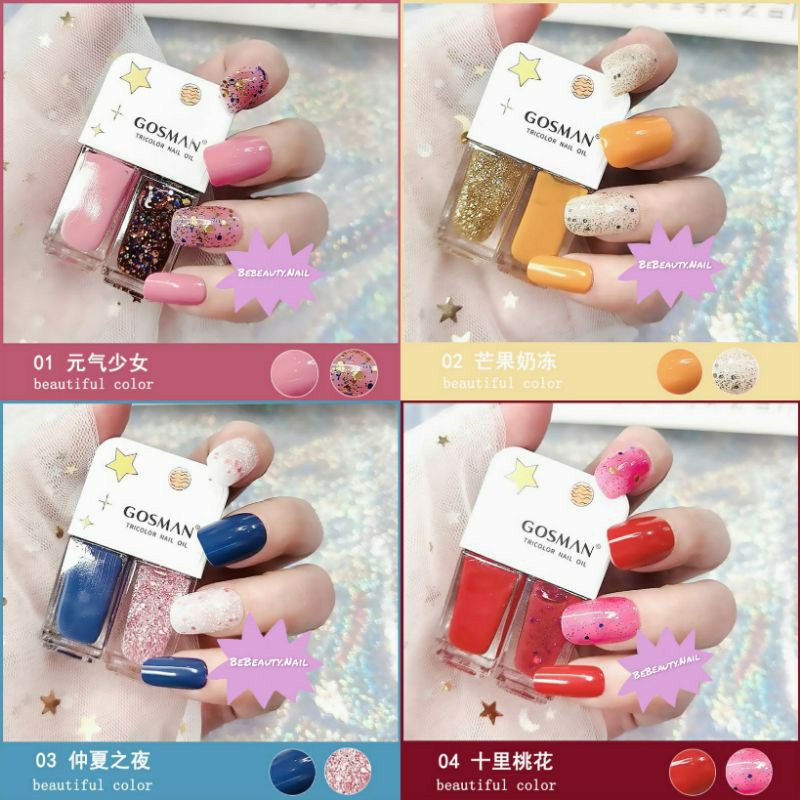 ( PART 2 ) KUTEK GOSMAN 2IN1 KUTEK 2 IN 1 NAIL POLISH KUTEK HALAL WATERBASED KUTEK PEEL OFF