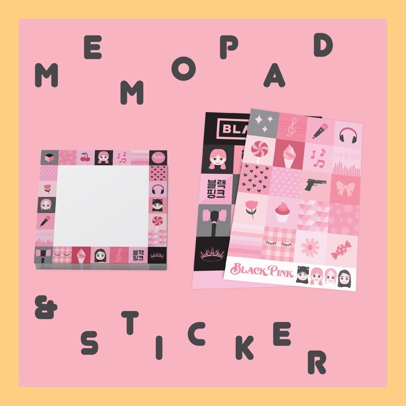 

Blackpink Memopad & Sticker Set KPop by ujuholic.id