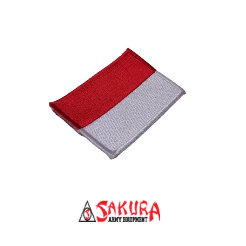 Bet Bordir Merah Putih 5x 7cm Bet Bendera Merah Putih Indonesia