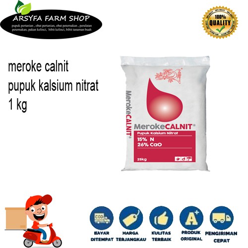 Pupuk Calnit Calsium Nitrat Meroke 1 kg