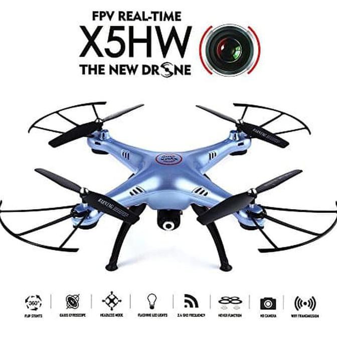 Drone Camera Syma X5HW Wifi Handphone FPV Altitude Hold D-X5HW