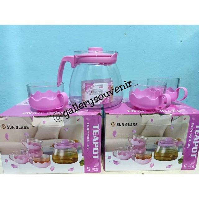 Tea Pot Set Teko Set / Tea Pot Set 5 ini 1